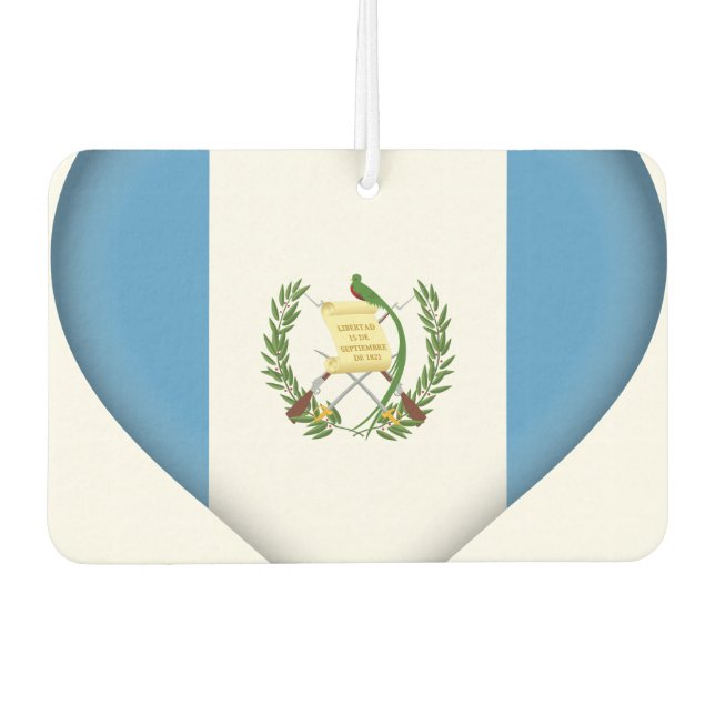 Désodorisant Pour Voiture Drapeau du Guatemala (Devant)