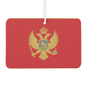 Désodorisant Pour Voiture Drapeau du Monténégro