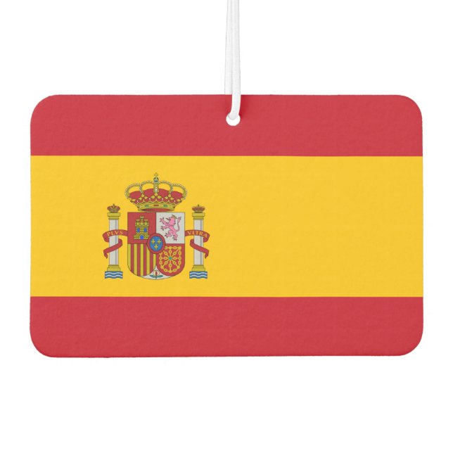 Désodorisant Pour Voiture Drapeau espagnol (Devant)
