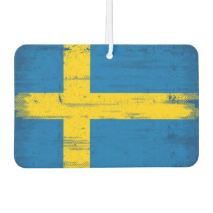 Désodorisant Pour Voiture Drapeau grunge suédois