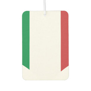 Désodorisant Pour Voiture Drapeau italien sur un arrière - plan couvert