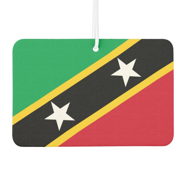 Désodorisant Pour Voiture Drapeau kittien ou névisien (Devant)