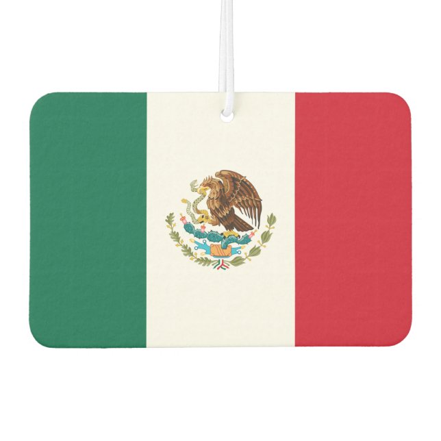 Désodorisant Pour Voiture Drapeau mondial du Mexique (Devant)