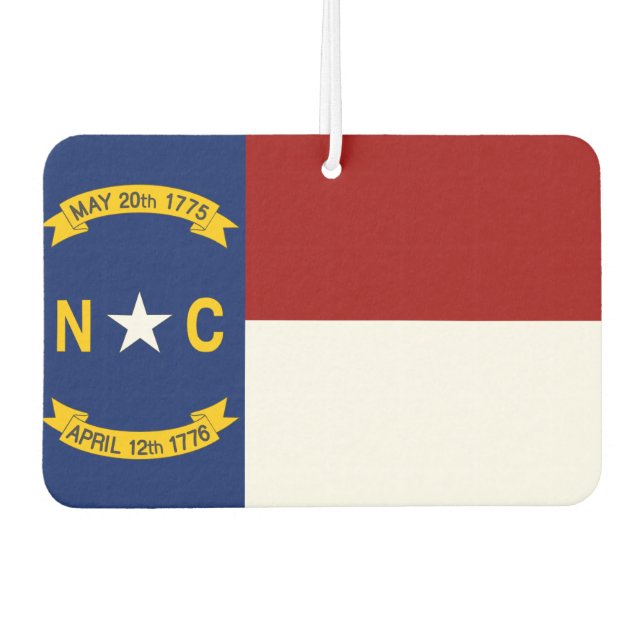 Désodorisant Pour Voiture Drapeau North+Carolina (Devant)