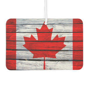Désodorisant Pour Voiture Drapeau rustique canadien