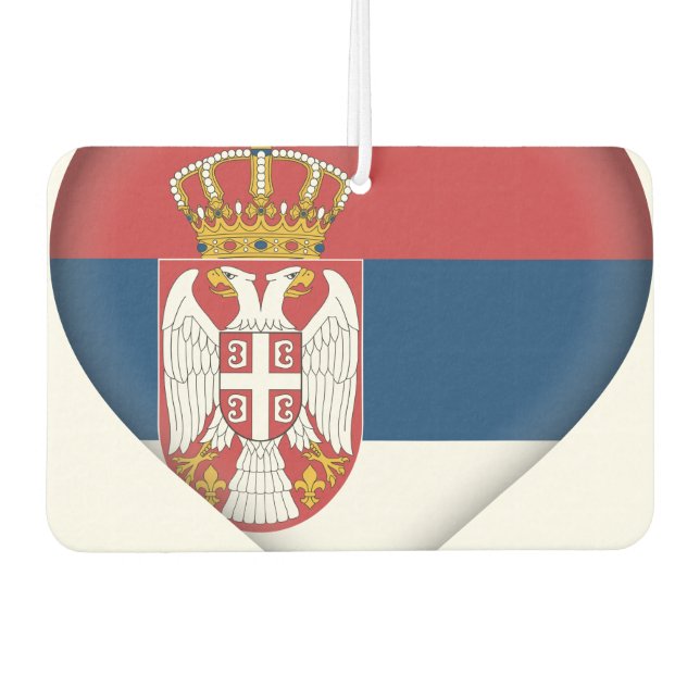Désodorisant Pour Voiture Drapeau serbe (Devant)