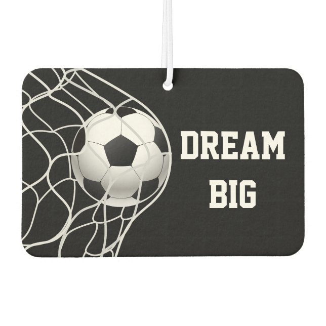 Désodorisant Pour Voiture Dream Big Soccer Air Freshener (Devant)
