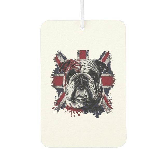 Désodorisant Pour Voiture Drôle chien anglais (Devant)