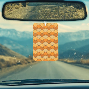 Désodorisant Pour Voiture Écailés de dragon, éventails, vagues, Seigaiha, or