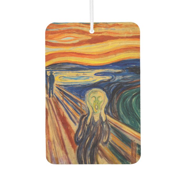 Désodorisant Pour Voiture Edvard Munch - Le cri 1910 (Devant)