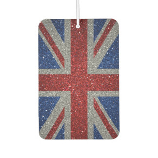 Désodorisant Pour Voiture Elegant glitter Patriotic U.K. flag
