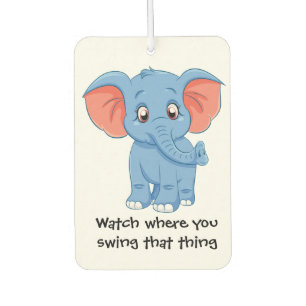 Désodorisant Pour Voiture Éléphant Bleu