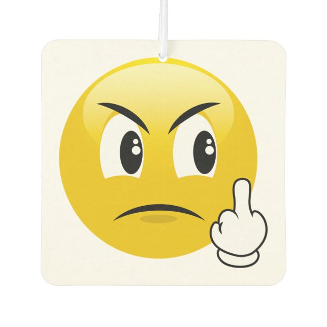 Désodorisant Pour Voiture Emoji du doigt moyen (Devant)