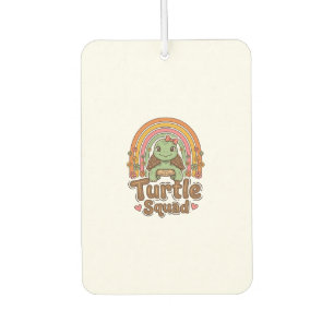 Désodorisant Pour Voiture Équipe de tortue mignonne dessin vectoriel floral