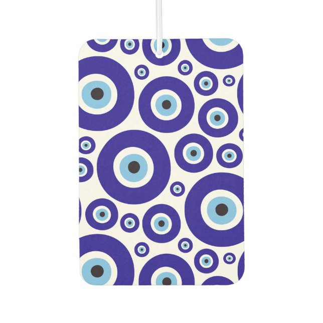 Désodorisant Pour Voiture Evil Eye Pattern, Greek Eye, Turkish Eye, Nazar (Devant)