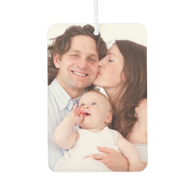 Désodorisant Pour Voiture Famille photo personnalisée ou amis personnalisés (Devant)