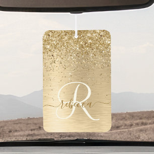 Désodorisant Pour Voiture Faux Gold brossé Parties scintillant métallique Im