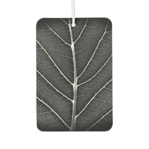 Désodorisant Pour Voiture Fermeture de la feuille brillante noire et blanche