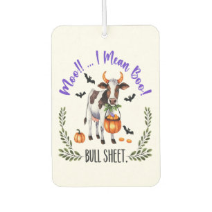 Désodorisant Pour Voiture Feuille de taureau de vache d'Halloween