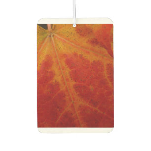 Désodorisant Pour Voiture Feuille d'érable rouge Abstraite Automne Photograp