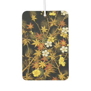 Désodorisant Pour Voiture Feuilles d'automne japonaises Antique botanique