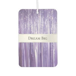 Désodorisant Pour Voiture Fille Violet Glam Glitzy Tinsel Stripes