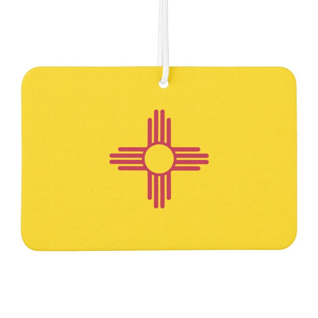 Désodorisant Pour Voiture Flag du Nouveau-Mexique (Devant)