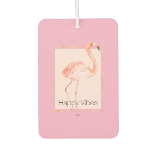 Désodorisant Pour Voiture Flamant Rose Chic Heureux