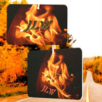 Flammes éclatantes Feu photographique avec initial