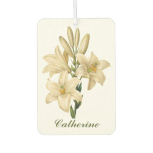 Désodorisant Pour Voiture Fleurs vintages nom personnalisé air frais 1