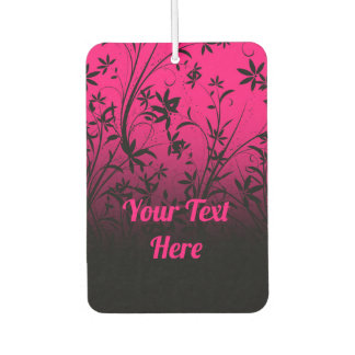 Désodorisant Pour Voiture Floral rose et noir Ombre