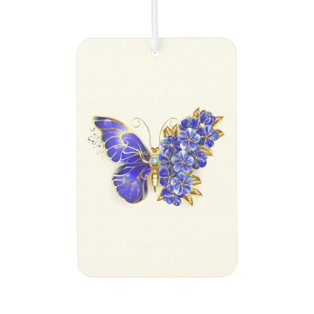 Désodorisant Pour Voiture Flower Sapphire Butterfly (Devant)