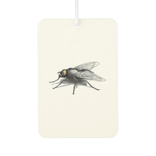 Désodorisant Pour Voiture Fly Buddy géant voler voiture blanche (Devant)
