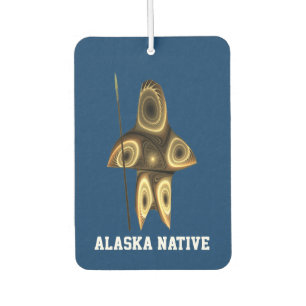 Désodorisant Pour Voiture Fractal Inuit Hunter - Autochtone de l'Alaska