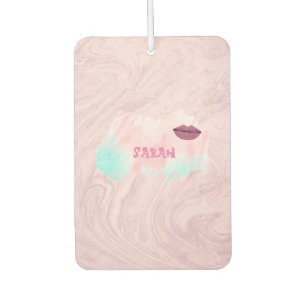 Désodorisant Pour Voiture Fraîcheur d'air en marbre rose cool