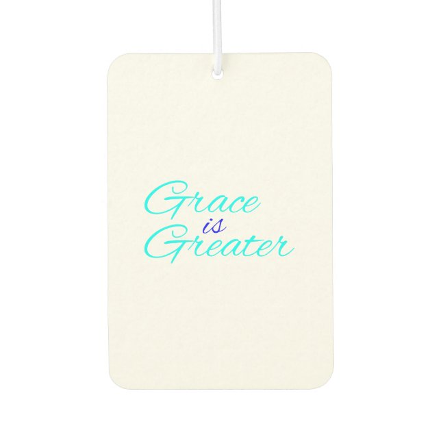 Désodorisant Pour Voiture Fraîcheur de voiture - Grace est plus grande (Devant)