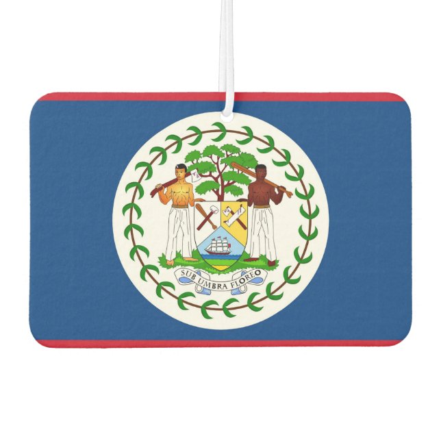 Désodorisant Pour Voiture Fraîcheurs d'air de voiture avec Drapeau de Belize (Devant)