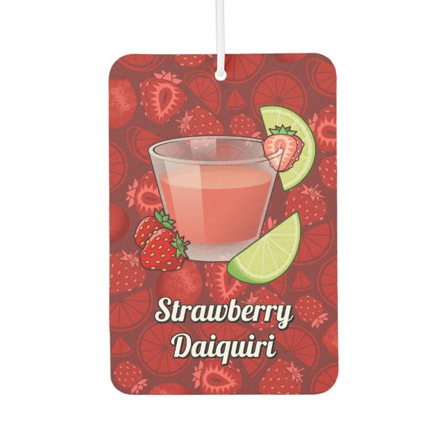 Désodorisant Pour Voiture Fraise Daiquiri Air Freshener (Devant)