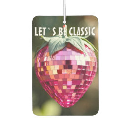 Désodorisant Pour Voiture Fraise de boule Disco Retro