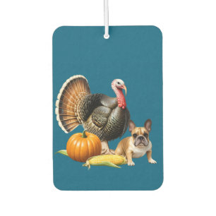 Désodorisant Pour Voiture French Bulldog Thanksgiving French Bulldog