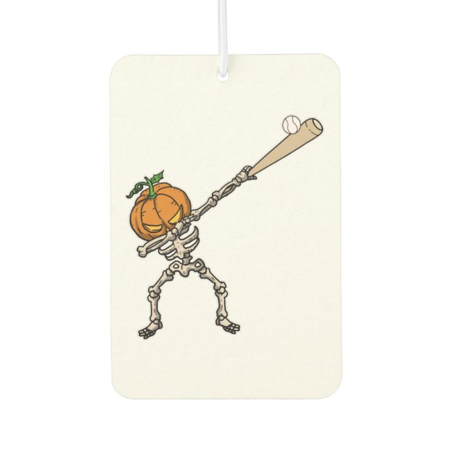 Désodorisant Pour Voiture Funny Dabbing Pumpkin Head Baseball Gift Idea (Devant)