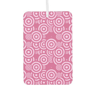 Désodorisant Pour Voiture géométrique rose et blanc