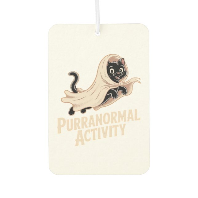 Désodorisant Pour Voiture Ghost Cat Classic T-Shirt (Devant)