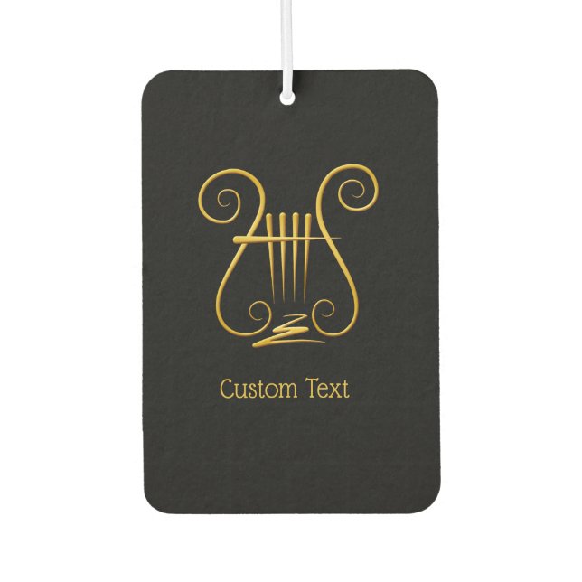 Désodorisant Pour Voiture Golden lyre (Devant)