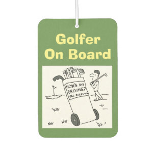 Désodorisant Pour Voiture Golf - "Comment est ma conduite ?" Dessin