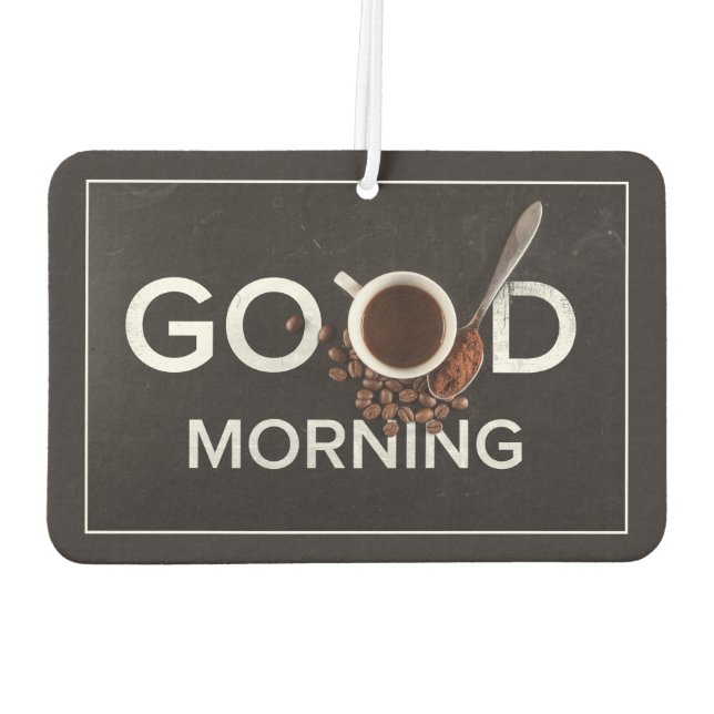 Désodorisant Pour Voiture Good Morning Coffee air fraicheur (Dos)