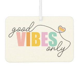 Désodorisant Pour Voiture Good Vibes seulement Rainbow Heart
