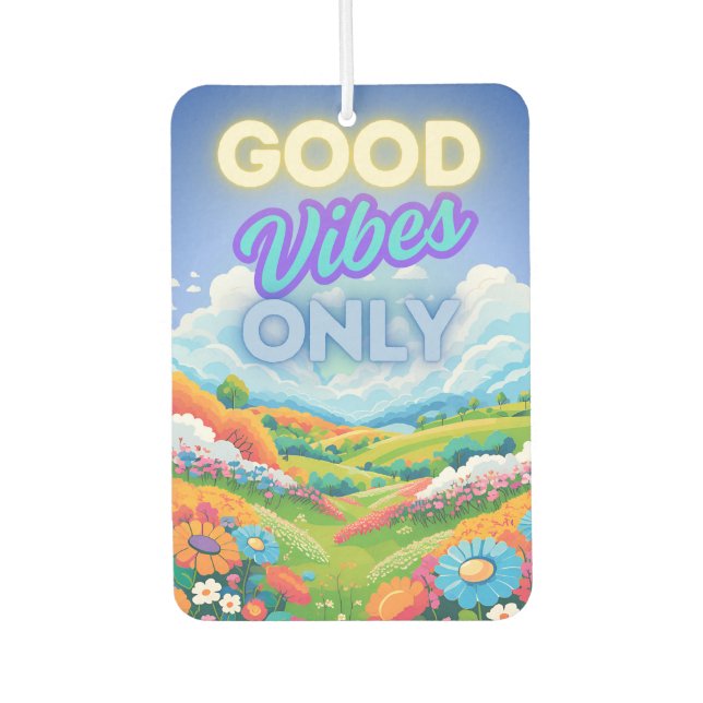 Désodorisant Pour Voiture Good Vibes uniquement (Devant)