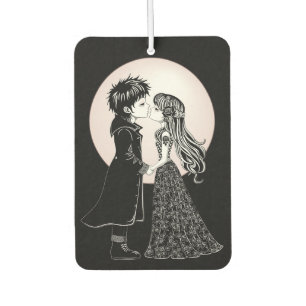 Désodorisant Pour Voiture Gothique Emo Enfants Kiss Valentine's Day
