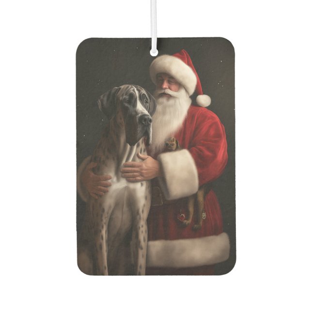 Désodorisant Pour Voiture Grand Danse Avec Noël Festif Du Père Noël (Devant)
